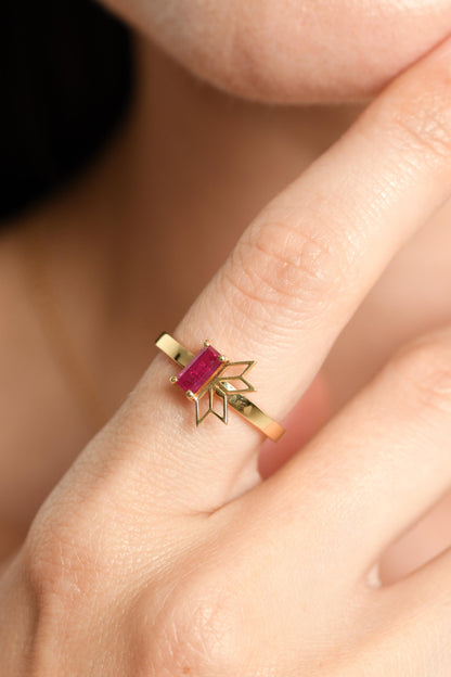 Saru  Ruby Ring